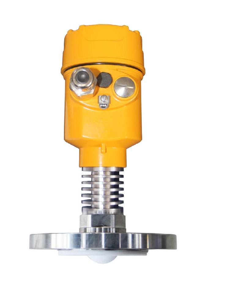 METRAVON MV-RD12G high-temperature radar with exposed cooling fins above the flange