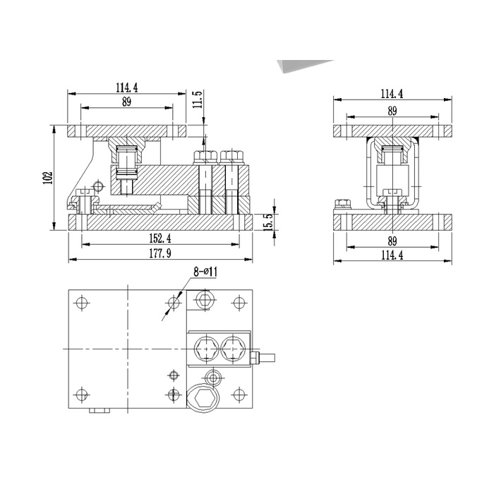 MV-WM0021 Modul timbang dengan load cell bellows