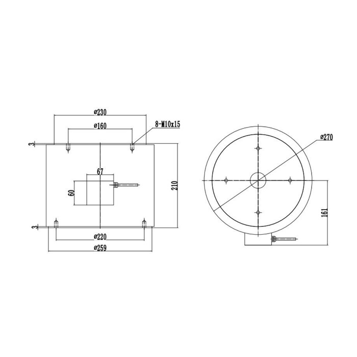 MV-LC0024 Compression Column Load Cell