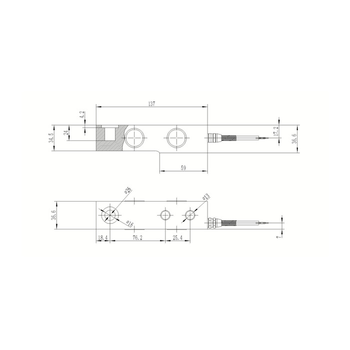 MV-LC0044 Cantilever Beam Load Cell