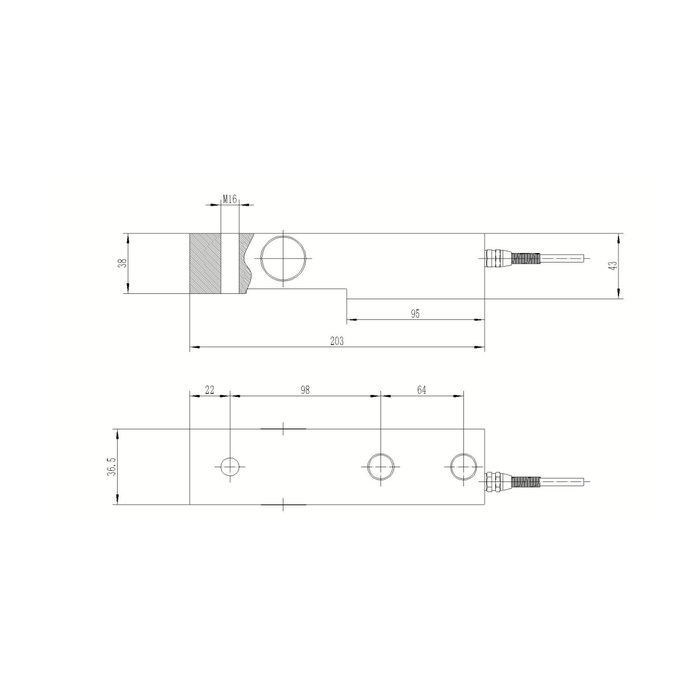 MV-LC0050 Cantilever Beam Load Cell