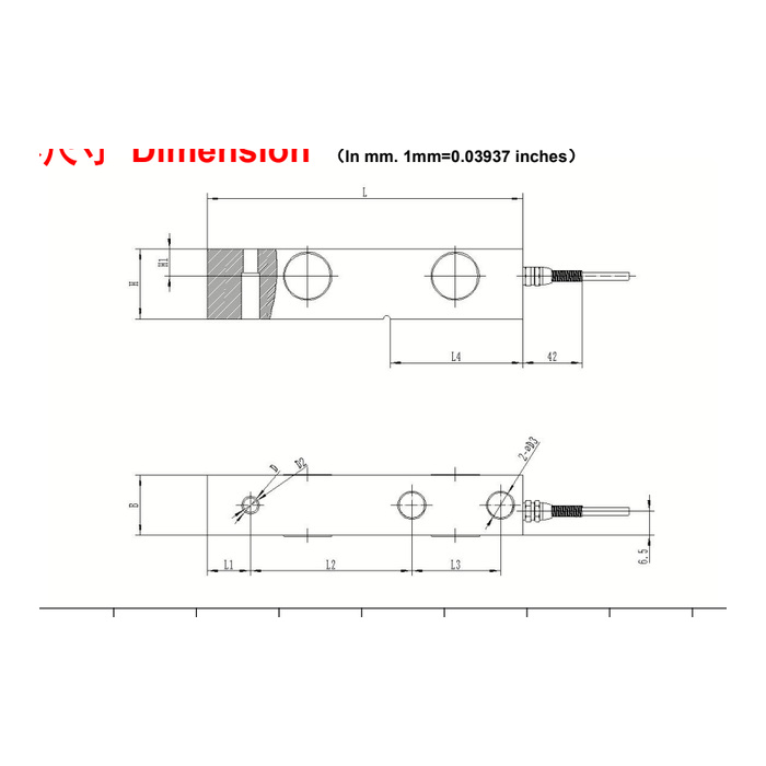 MV-LC0053 Cantilever Beam Load Cell
