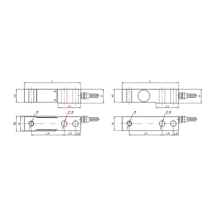 MV-LC0123 Cantilever Beam Load Cell