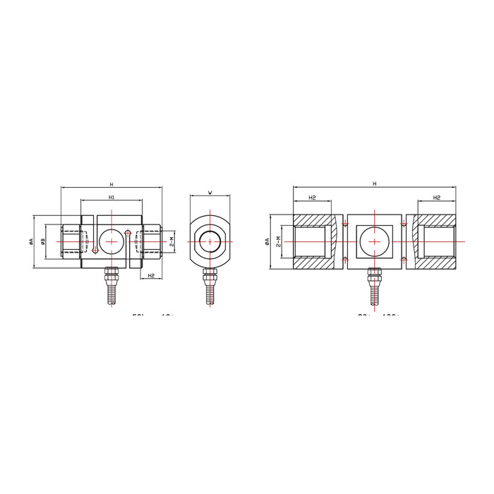 MV-LC0140 Column Tension and Compression Load Cell